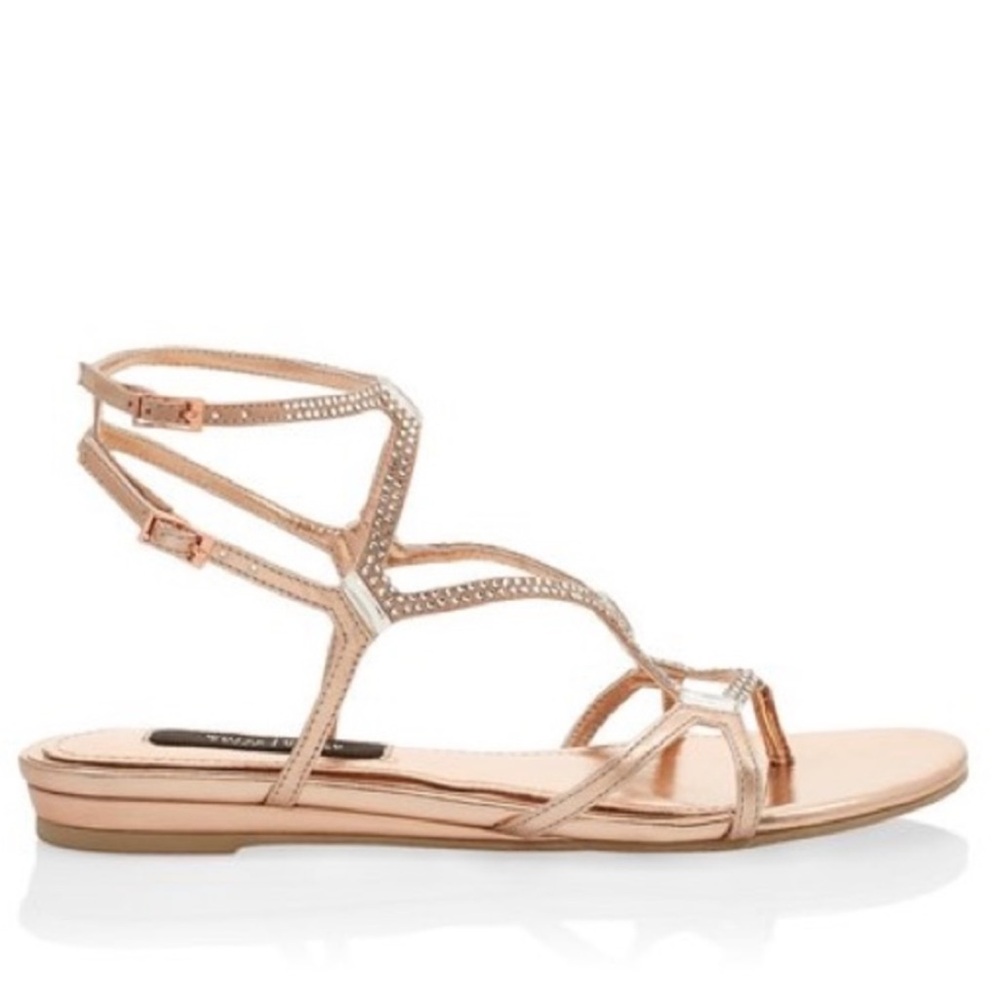 WHBM ROSE GOLD GLADIATOR SANDAL - Picture 2 of 11